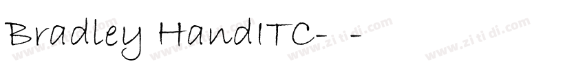 Bradley HandITC-常规字体转换